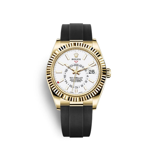 Sky-Dweller 42mm, 18k Yellow Gold, Oysterflex Ref# 326238-0006