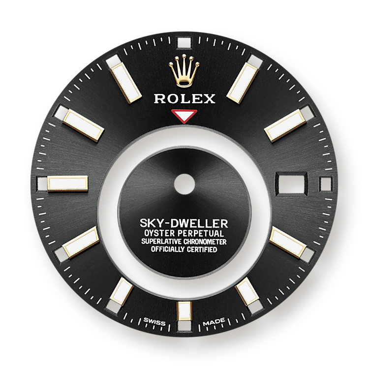 Sky-Dweller 42mm, 18k Yellow Gold, Ref# 326938-0004