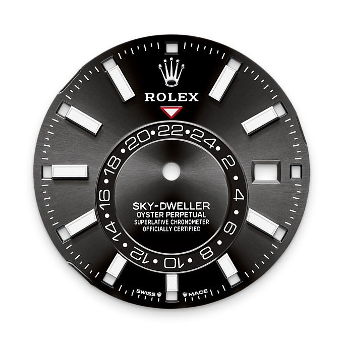 Sky-Dweller, 42mm, Oystersteel and 18k White Gold, Black, Oyster, Ref# 336934-0007