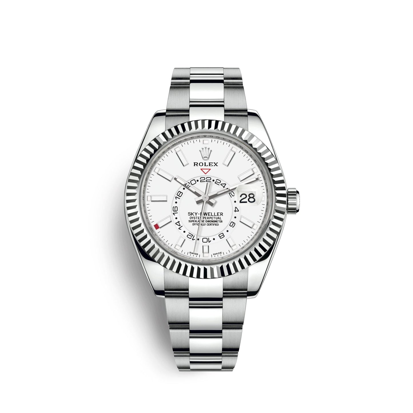 Sky-Dweller 42mm, Oystersteel and 18k White Gold, Ref# 326934-0001