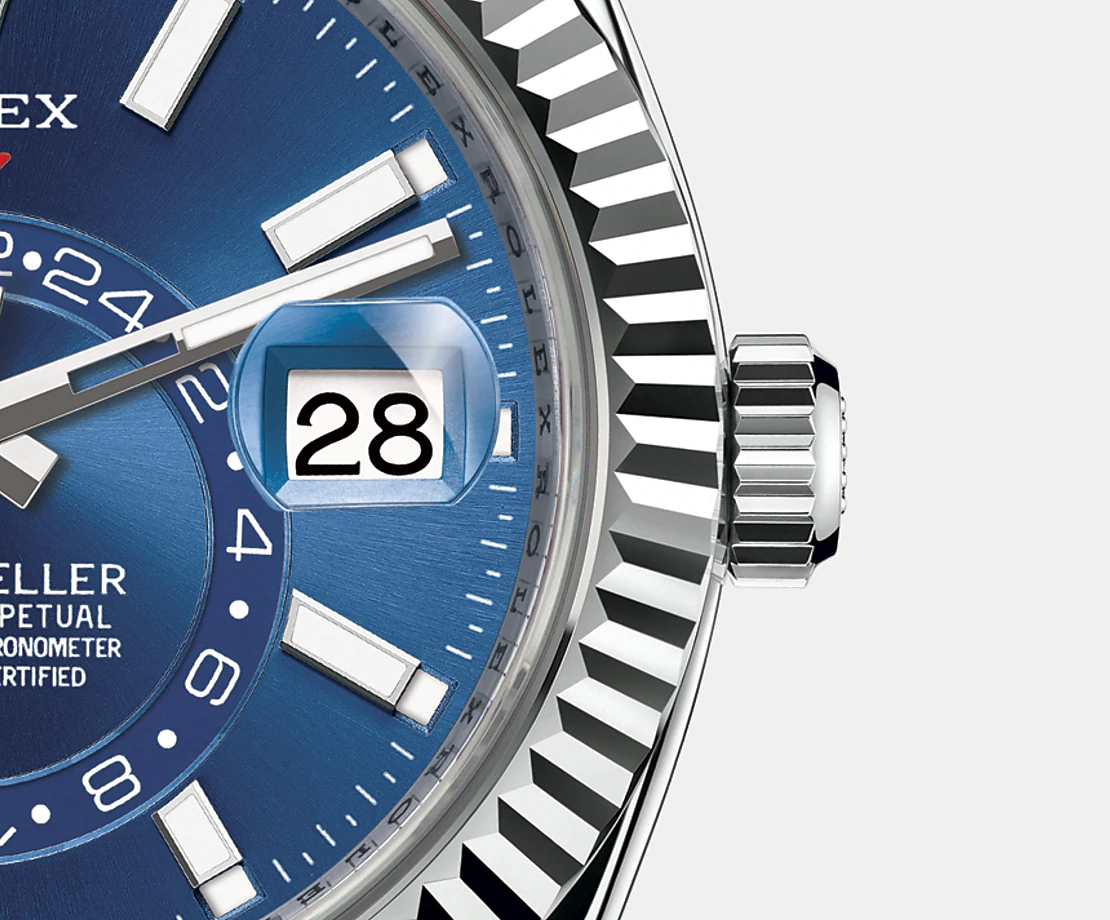 Sky-Dweller 42mm, Oystersteel and 18k White Gold, Ref# 326934-0004