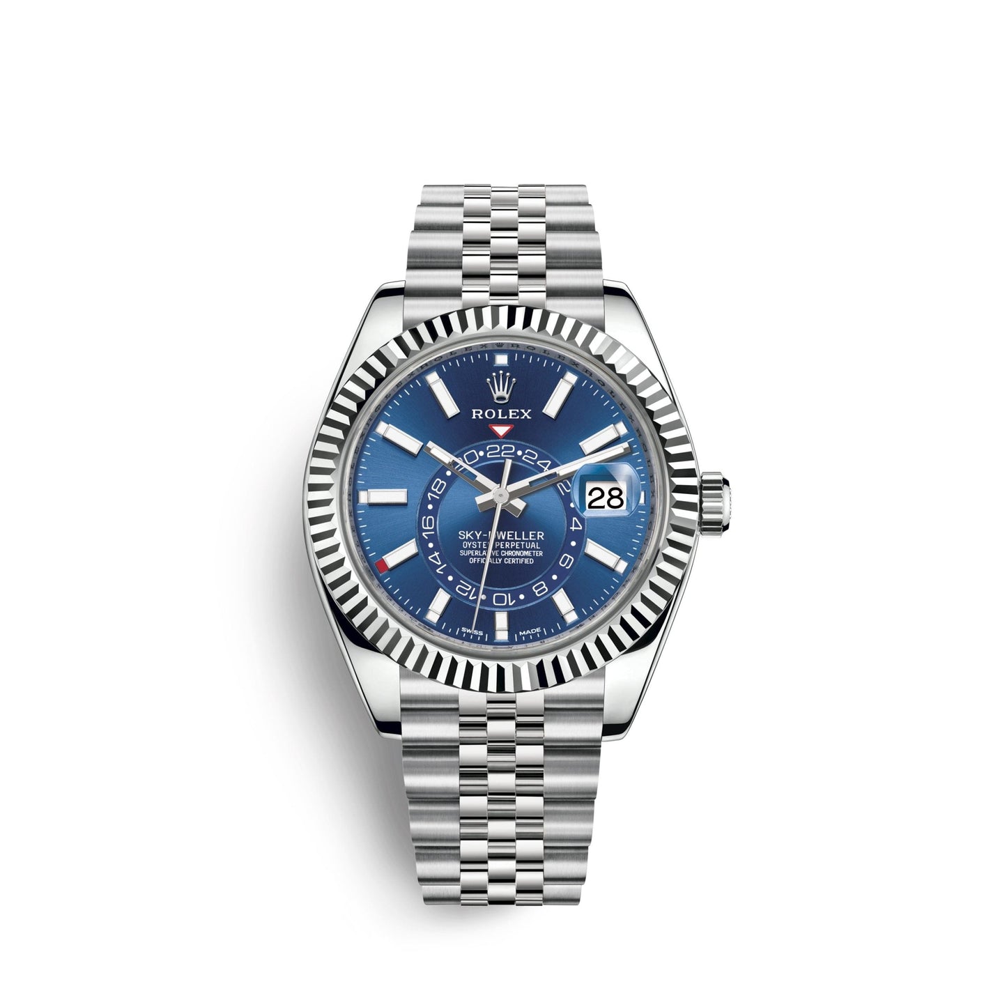 Sky-Dweller 42mm, Oystersteel and 18k White Gold, Ref# 326934-0004