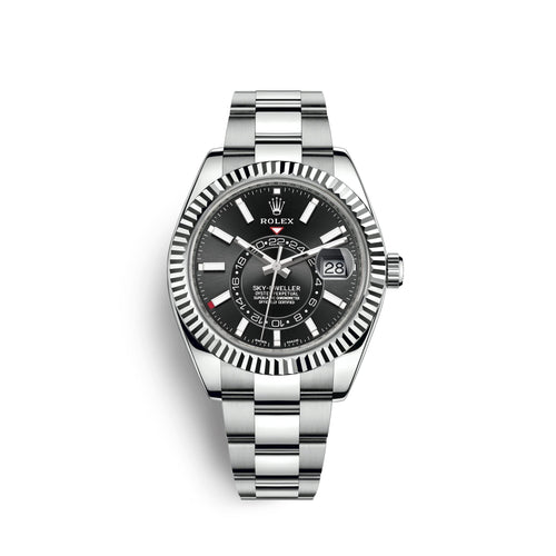 Sky-Dweller 42mm, Oystersteel and 18k White Gold, Ref# 326934-0005