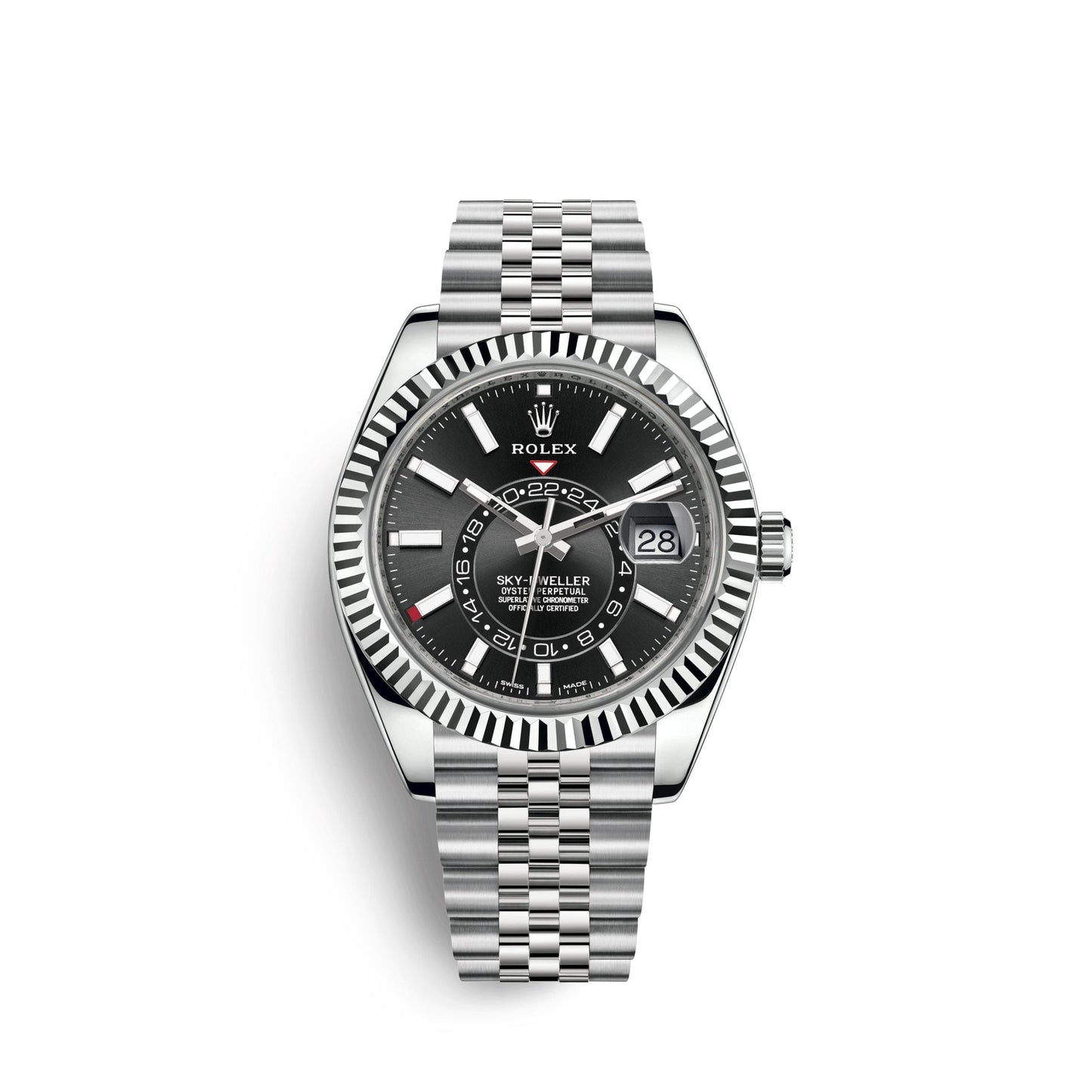 Sky-Dweller 42mm, Oystersteel and 18k White Gold, Ref# 326934-0006