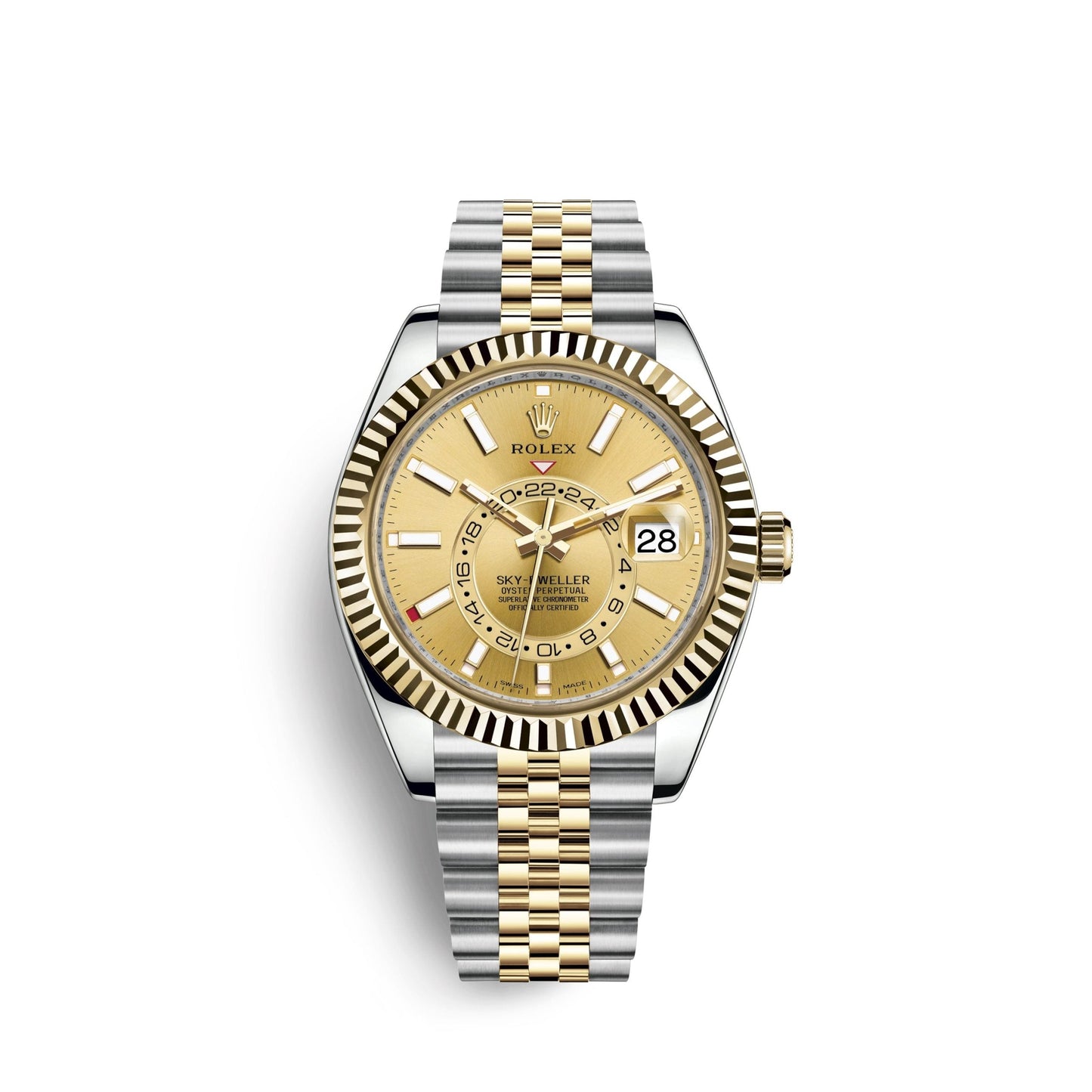 Sky-Dweller 42mm, Oystersteel and 18k Yellow Gold, Ref# 326933-0004