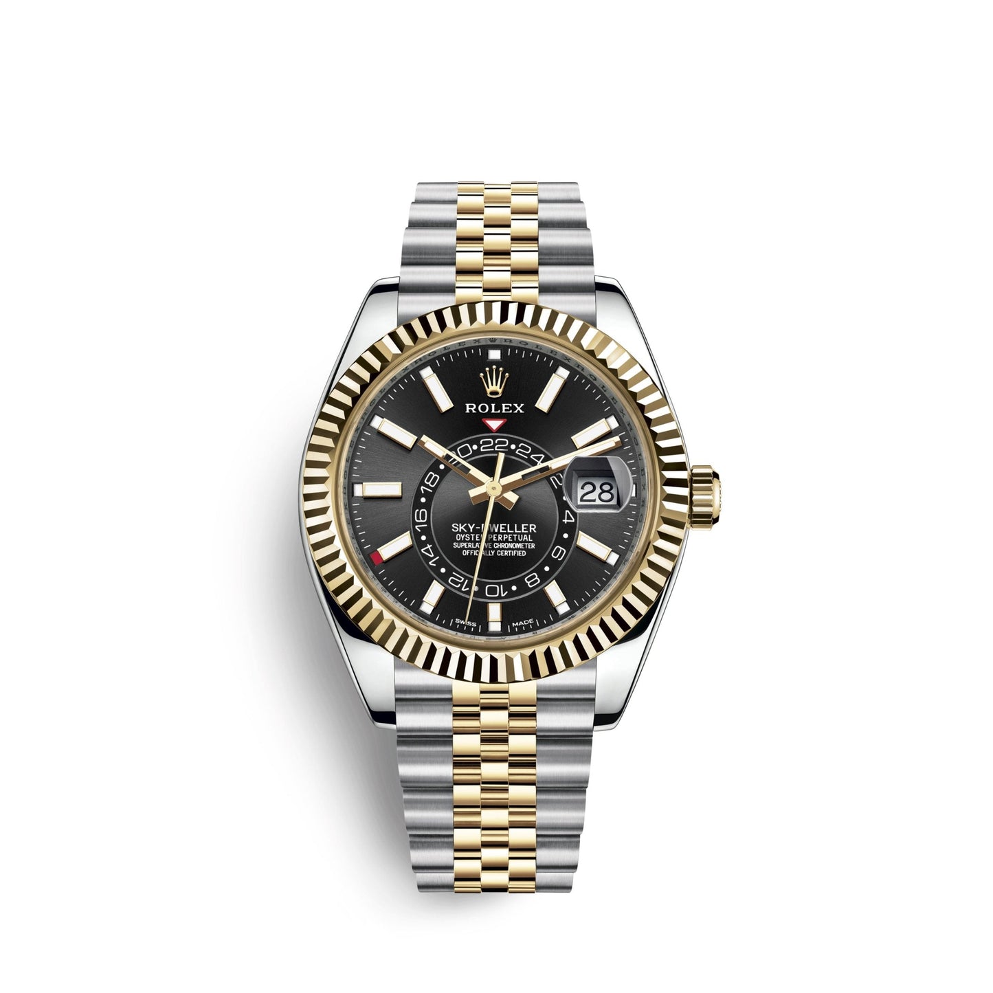 Sky-Dweller 42mm, Oystersteel and 18k Yellow Gold, Ref# 326933-0005