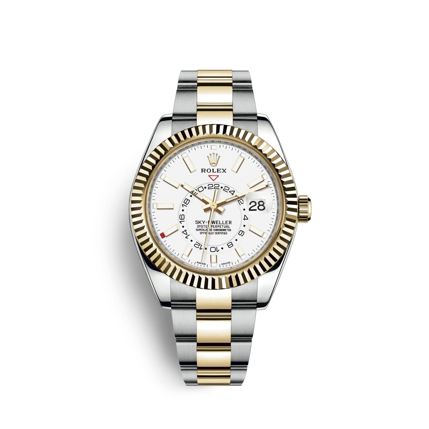 Sky-Dweller 42mm, Oystersteel and 18k Yellow Gold, Ref# 326933-0009