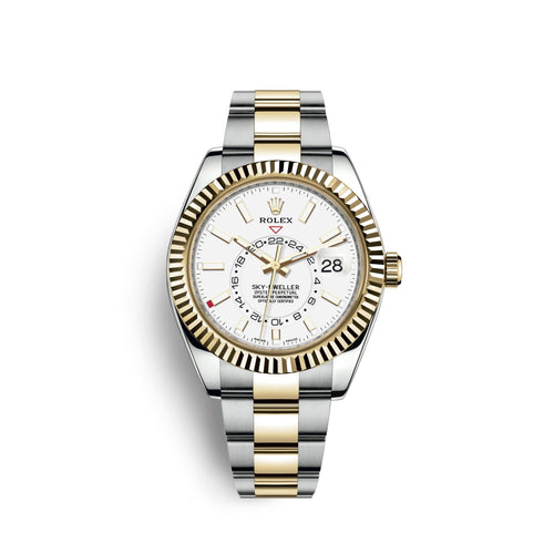 Sky-Dweller 42mm, Oystersteel and 18k Yellow Gold, Ref# 326933-0009