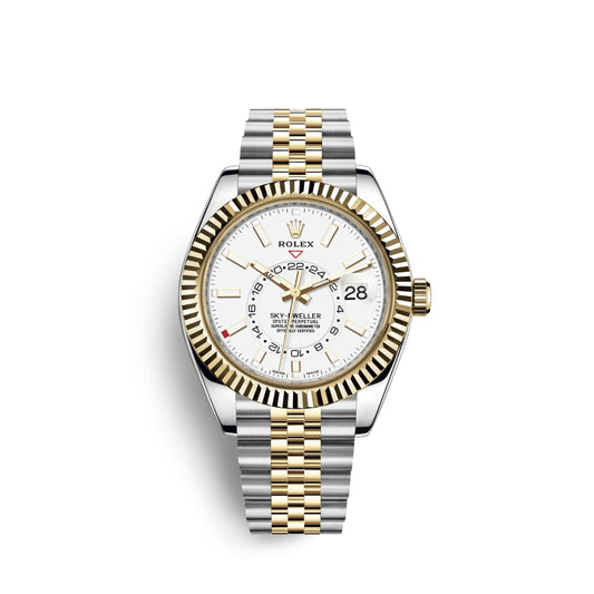 Sky-Dweller 42mm, Oystersteel and 18k Yellow Gold, Ref# 326933-0010