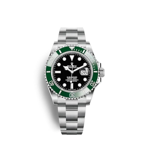 Submariner Date Oyster, 41 mm, Oystersteel m126610lv-0002 “Starbucks”